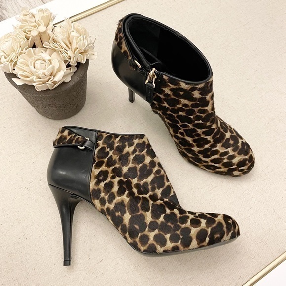 New Longchamp $805 Calf Hair Stiletto Heel Bootie - Picture 7 of 15